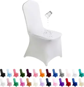 Supero Waterproof Spandex Chair Covers - 50 Pack Premium