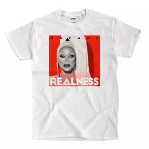 Rupaul - White Shirt - High Quality Graphic Tee Summer