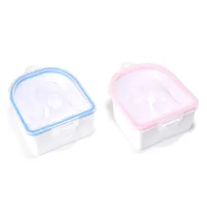 2 PCS Nail Soaking Bowl Nail Soak Off Bowl Acrylic Nail Remover Tool Acetone Nail Polish Remover Bowl Nail Soaker Tray Manicure Tool