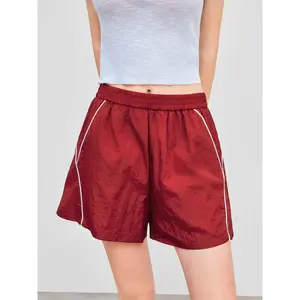 Cider [size 2-10] Woven High Rise Solid Contrasting Binding Shorts