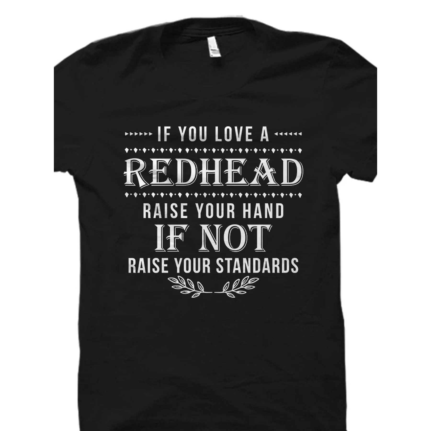 Redhead Cotton T-Shirt, 100% Cotton Crew Neck, High Stretch Knit Fabric, Regular Fit, All-Season Casual Tee, 200g/m², Funny Printed Gift for Gingers, # OS3539