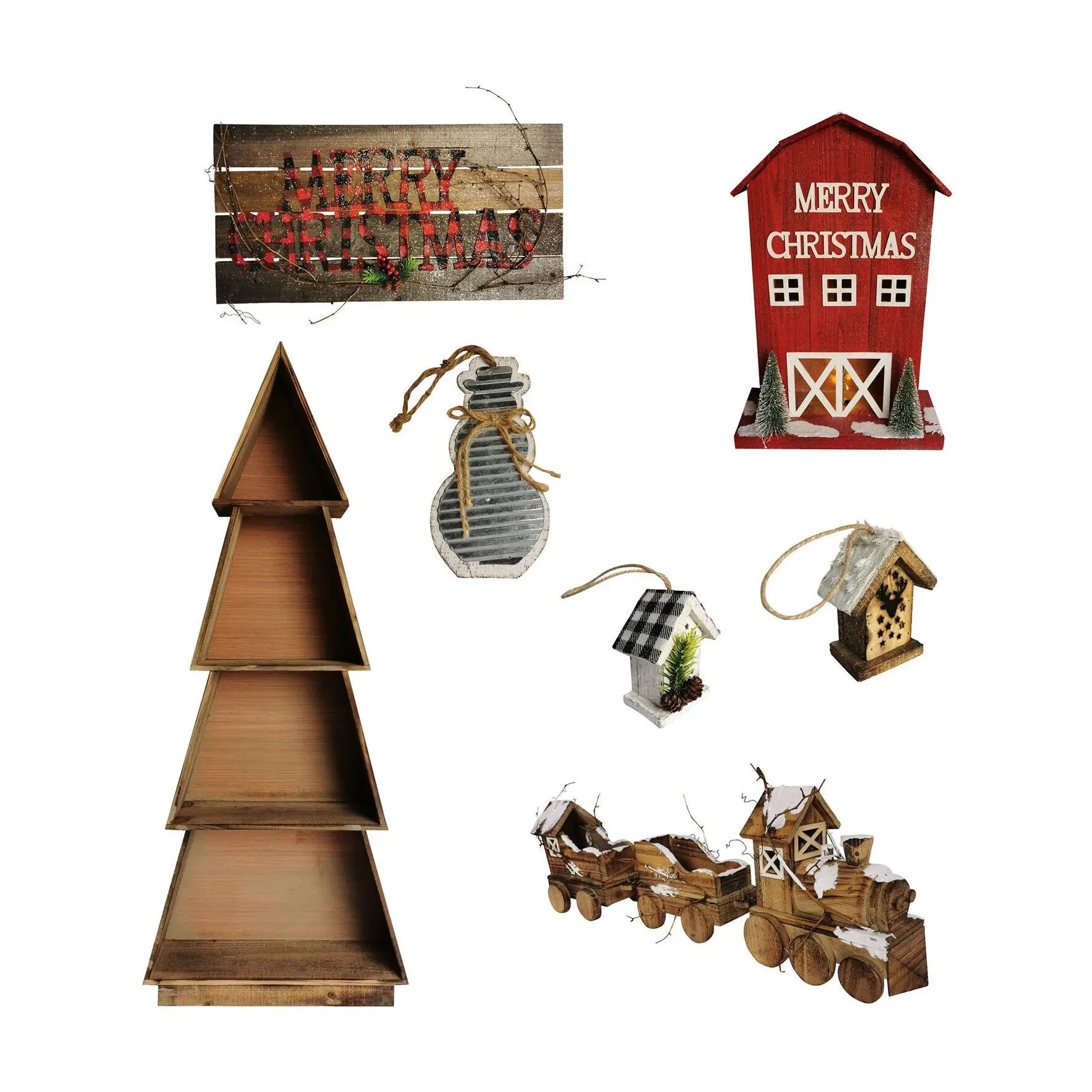 Fraser Hill Farm Woodland Christmas 7-Piece Decorating Kit: Tr
