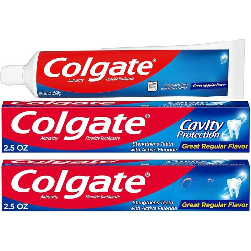 Colgate Cavity Protection Toothpaste with Fluoride 2.5 oz Pack of 2 ADA ...