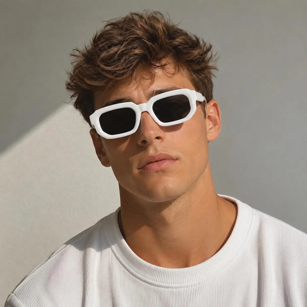 Retro Rectangular Sunglasses, Y2K Black Narrow Frame Unisex Fashion Shades, Vintage 90s Streetwear Style Rectangle Sunglasses Fashionable Sunglasses