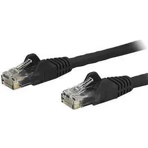 Startech N6PATCH14BK 14 ft. Cable Red Negro Cat6 Et Ernet Gigabit Sin Enganches