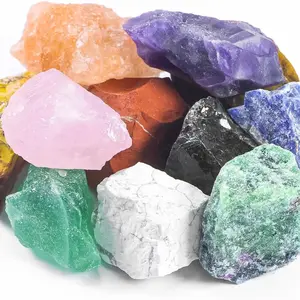 1000/ 2000 Carat Bulk Lot Brazil Mix - Bulk Natural Rough Tumbler Rocks Stones, Color random Bowl