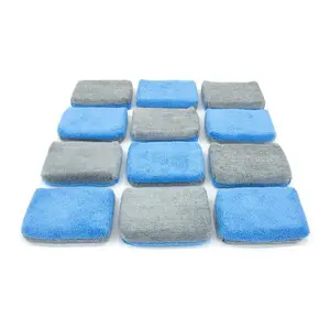 Autofiber Applicator Pad Dual-Sided Microfiber for Even Coverage Smooth Application TekShine Ceramic Coatings