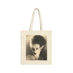 Vintage Bride Portrait Tote Bag | Classic Monster Movie Art