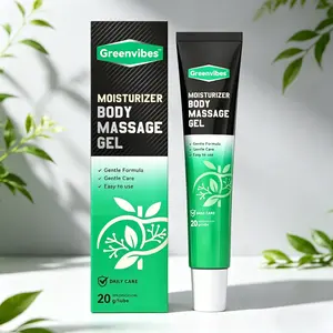 GreenVibes Men's Care Massage Gel, Lightweight Hydrating Formula, Deep Moisturizing & Relaxing, Daily Personal Skin Comfort Care