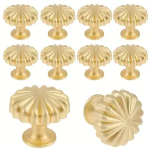 Flower Design Drawer Knob, 2 Counts Elegant Drawer Knob with Screws, Versatile Decorative Pull Handle for Cabinets, Dressers & Doors, Door Hardware