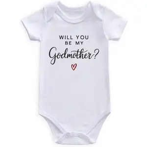 Will you be my godmother proposal baby bodysuit god mother presents
