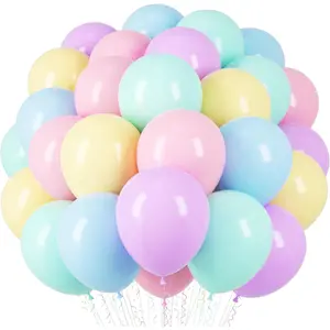 Pastel Balloons 66pack 12inch Macaron Latex Party Balloons for Graduation Easter Wedding Birthday Bridal Shower Rainbow Party Baby Shower Anniversary Party Decorations