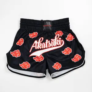 'Akatsuki' Muay Thai Shorts Standing Out In The Ring Training