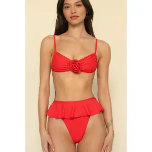 Cherry Devin Rosa Bikini Top