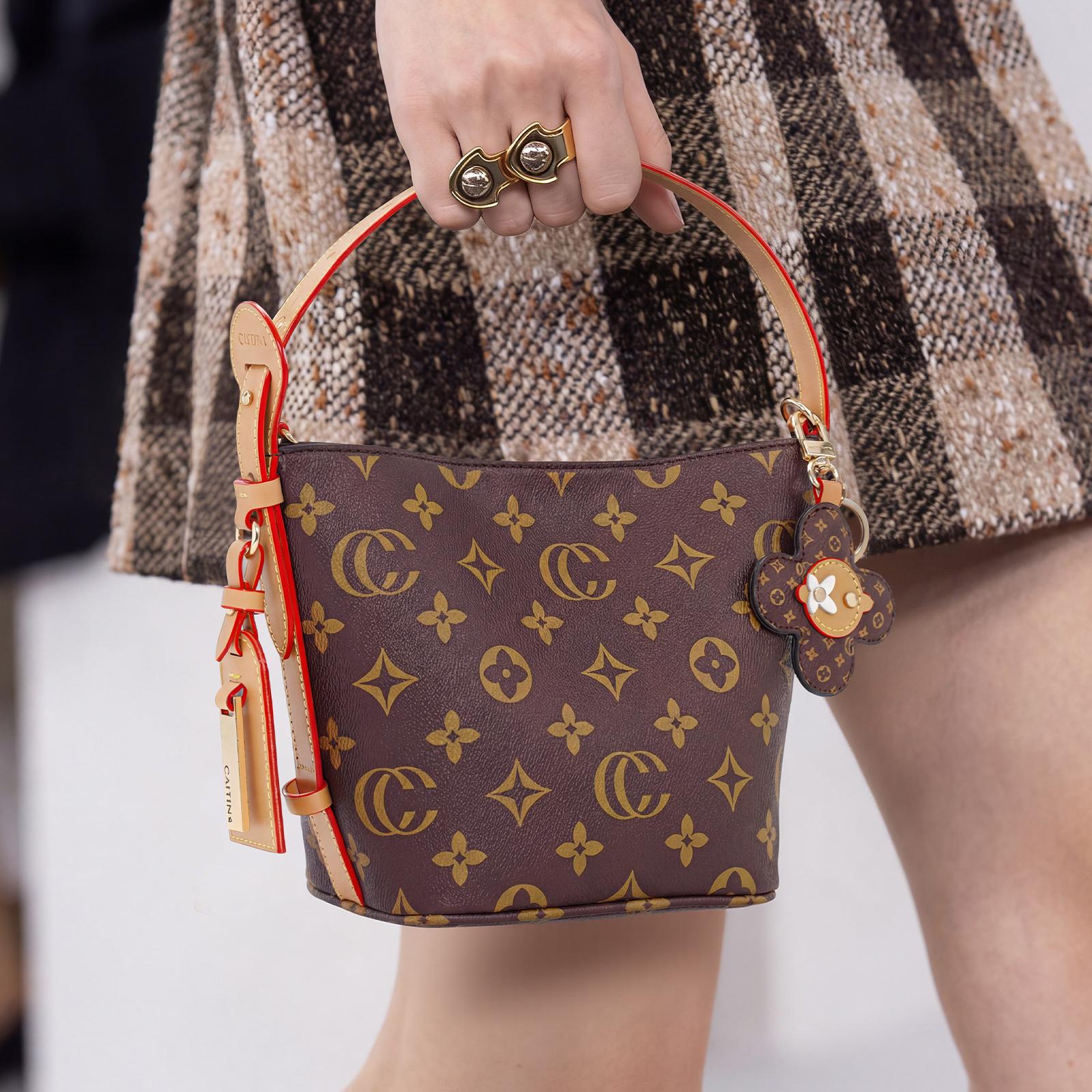 CN6098 New Fashion Printed Bucket Bag 2026, Luxurious and Trendy Shoulder Bag