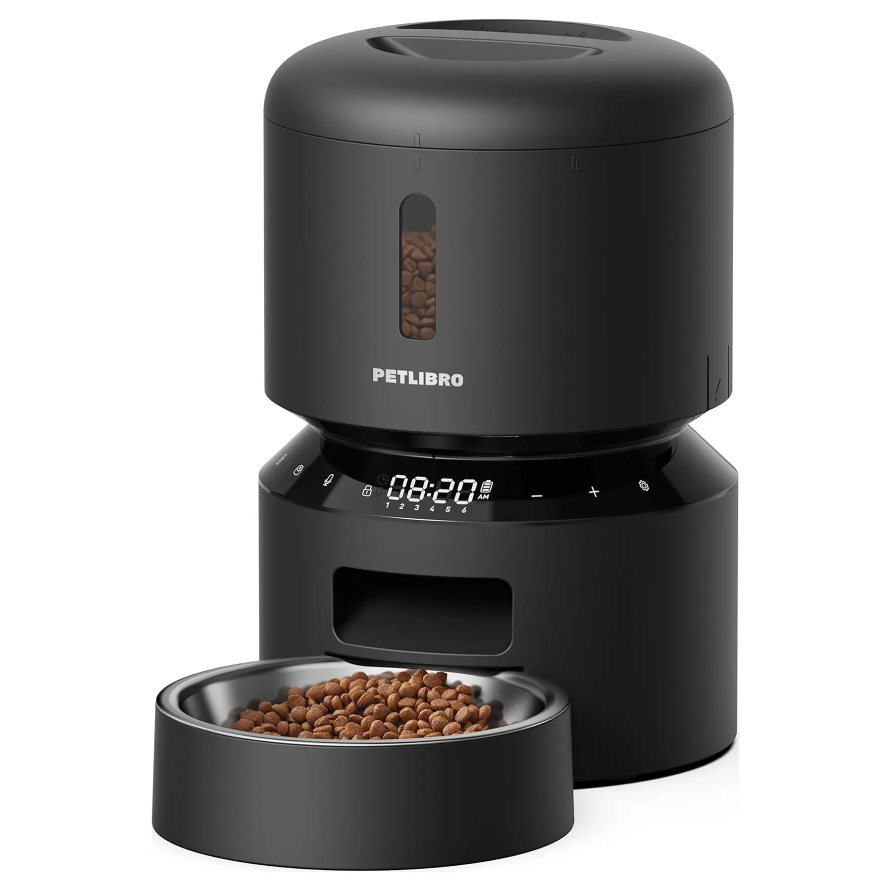 PETLIBRO Automatic Cat Feeder – 3L Programmable Pet Food Dispenser with Airtight Storage, Timed Portion Control, Voice Meal Call & Dual Power Supply, Clog-Free Healthy Feeding for Cats & Small Dogs