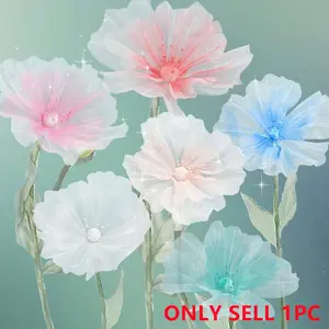 Artificial Flower without Stick, 1 Count Romantic Faux Flower, Decorative Flower for Home Party Wedding, Home Decor Supplies, Fruit