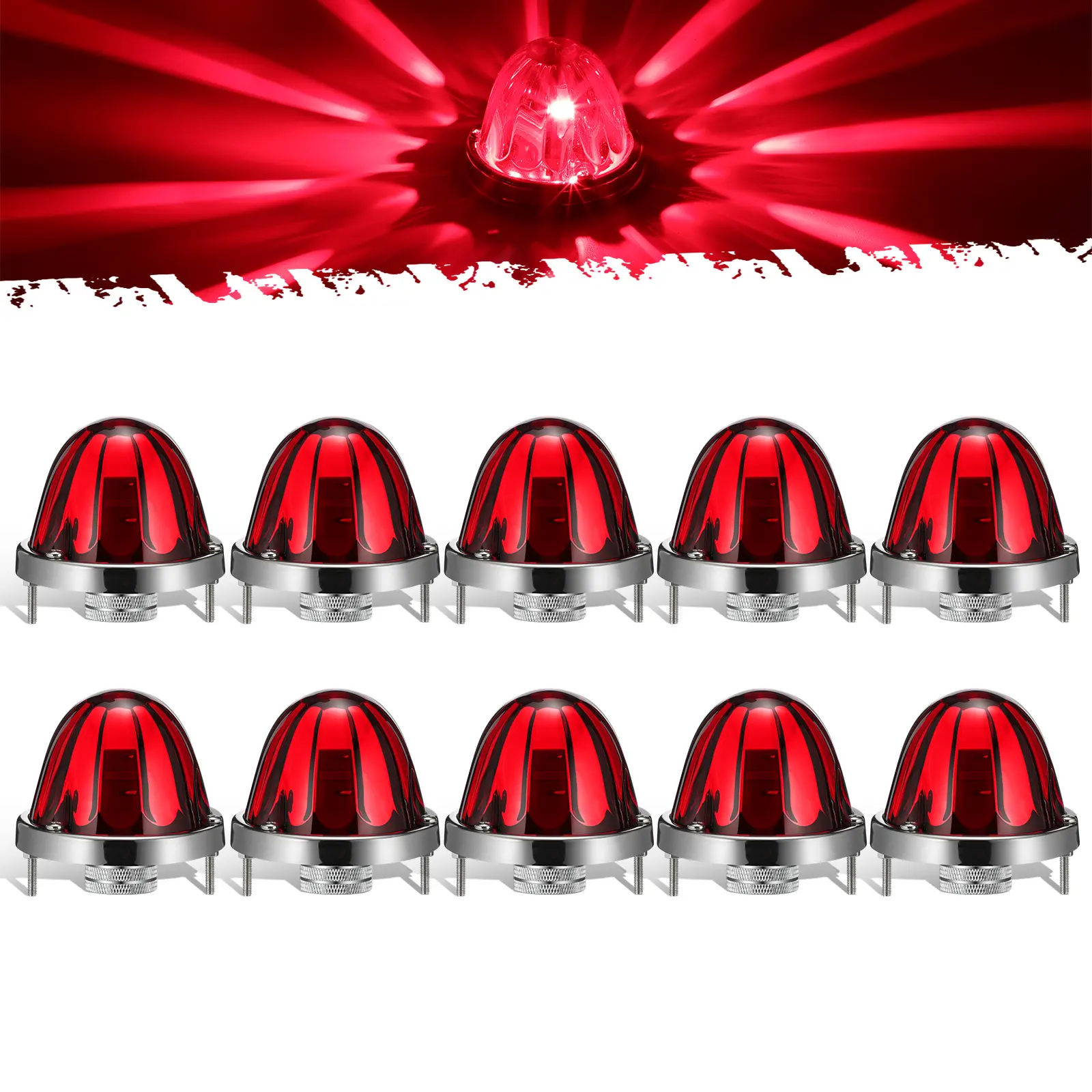 Red lens-Red light-10Pieces