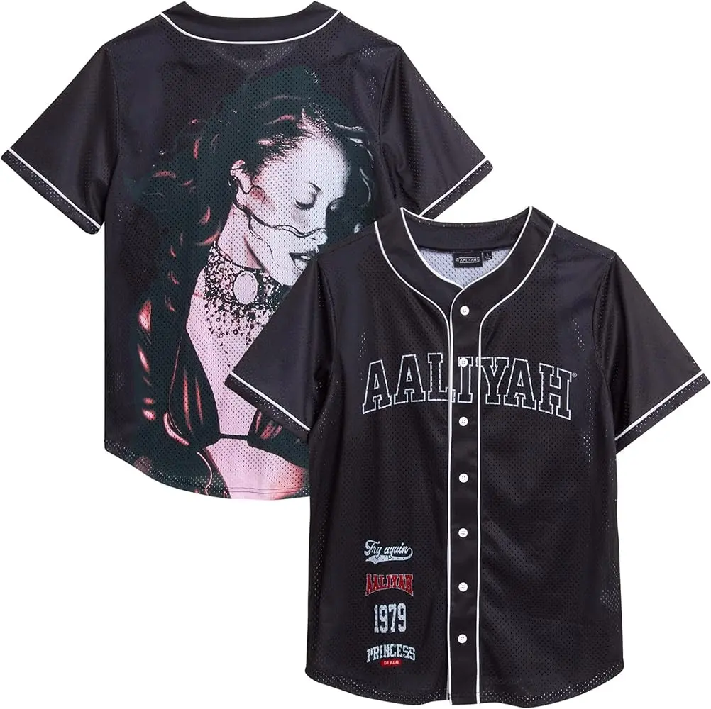 Aaliyah Unisex Baseball Jersey - Retro 90's R&B Concert Shirt