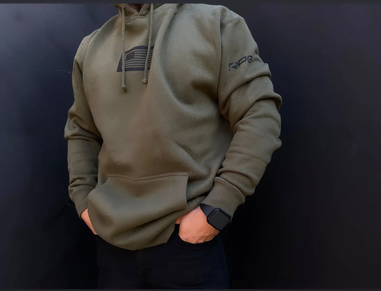 MEN'S RPG "CLASSIC FLAG" HOODED SWEATSHIRT