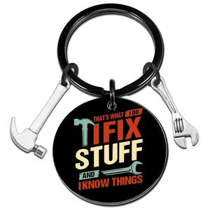 Gift For Men Dad Maintenance Man Mechanic Gift For Men Construction Worker Engineer Husband Grandpa Handyman Carpenter Keychain Mens Dad Gifts For Birthday Mens Valentine Father's Day Gift