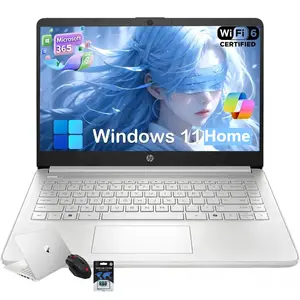 HP 2026 14 Inch Small Laptop for Student Business, Intel N150 CPU, 14" Anti-Glare, up to 8GB RAM, 128GB Storage, Wi-Fi 6, Copilot AI & 1 Year Office 365, Windows 11 Home,Bundle Accessory