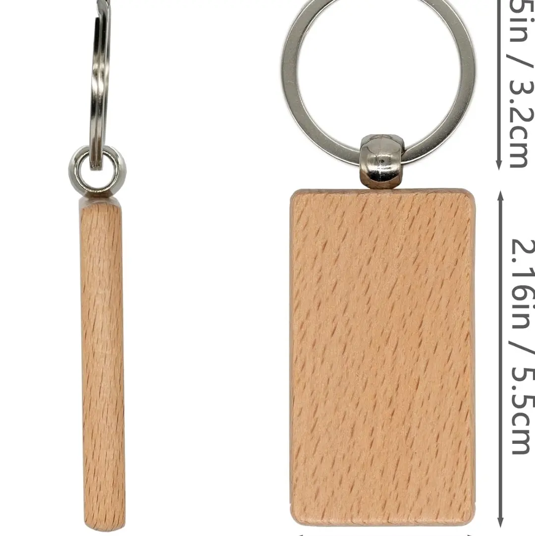 custom laser-engraved keychain