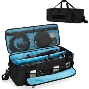 30'' Tripod Travel Bag, Photo Studio Equipment Case with Secure Buckles & Lens Storage Pocket, Large Photography Organizer for Light Stand, Monopod, Mic Stand, Camcorder, up to 30", Bag Only