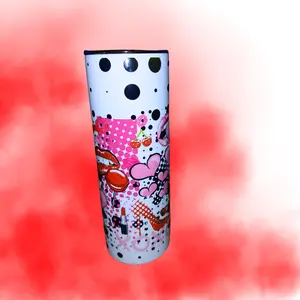 Cute Chick 20oz Tumbler - Colorful Design, Non-BPA Free, Versatile for Hot & Cold Beverages, Stainless Steel, Classic Style - Bottle