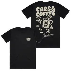 Cars & Coffee 2 Side T-shirt, Gift, Trending Breathable Relaxed Fit