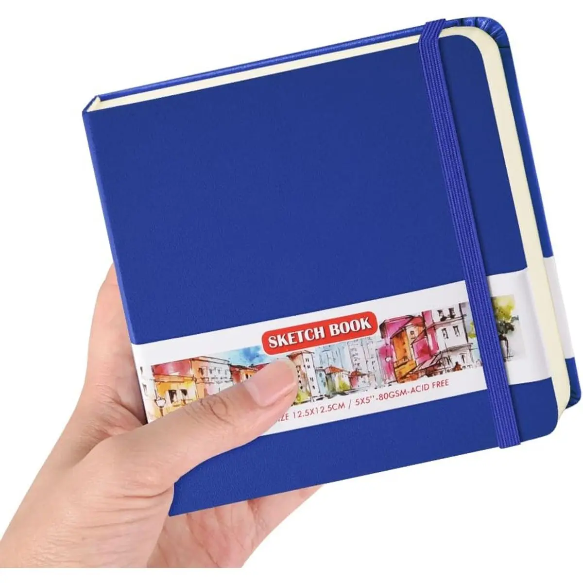 PU Cover-5x5in-Sapphire Blue
