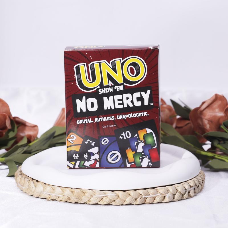 2025 New 168 Pieces UNO No Mercy Game Board Game Cards UNO Table Family Party Leisure UNO Games Cards Toy Family Fun Game