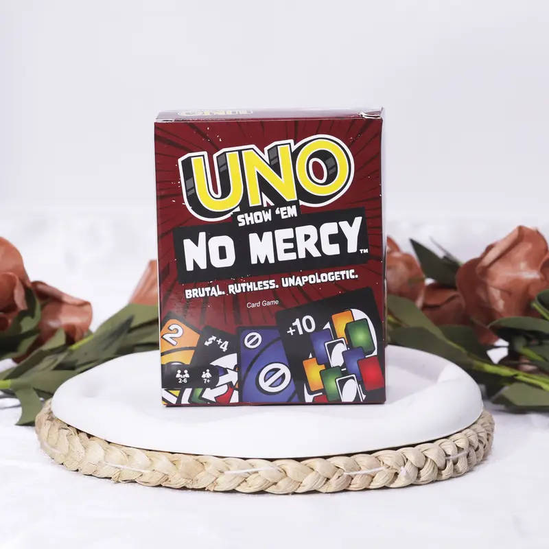 2025 New 168 Pieces UNO No Mercy Game Board Game Cards UNO Table Family Party Leisure UNO Games Cards Toy Family Fun Game