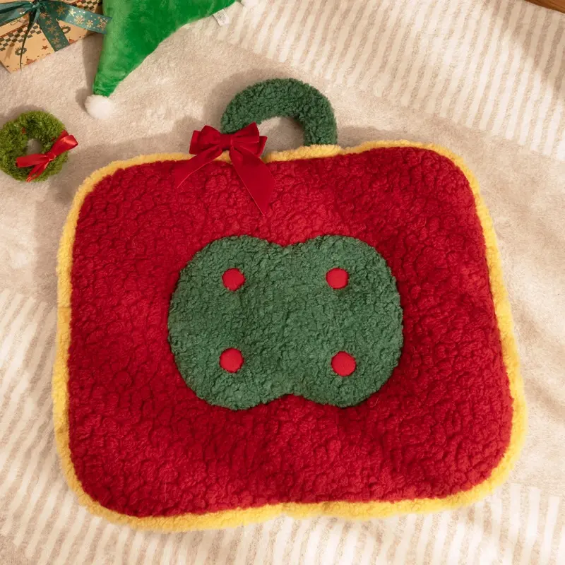 Christmas Warm Thickened Pet Bed Mat for Cats & Dogs - Cozy Holiday Pet Nest Pad