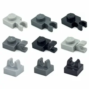 50pcs/lot 1x1 Dot Bricks DIY Tile 1*1 with Clip Assemble Particles Building Blocks 15712 2555 Educational Technical MOC Part Toy