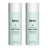 Hers Triple Threat Pumpkin Haircare 2-Pcs Set - Women's Gentle Biotin Shampoo & Conditioner, Thickening, Moisturizing, Reduces Shedding, Color Safe, 6.4oz Each