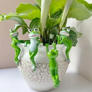 Art Deco Resin Frog Statue, Outdoor & Garden Decoration, Garden Sculptures Statues, Thanksgiving Animal Theme Ornament, No-Electricity Decorative Figurine - 1pc
