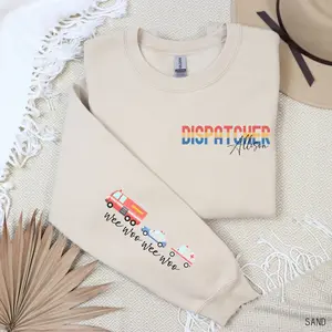Custom Dispatcher Sweatshirt, Personalized Name 911 Dispatch Sweater