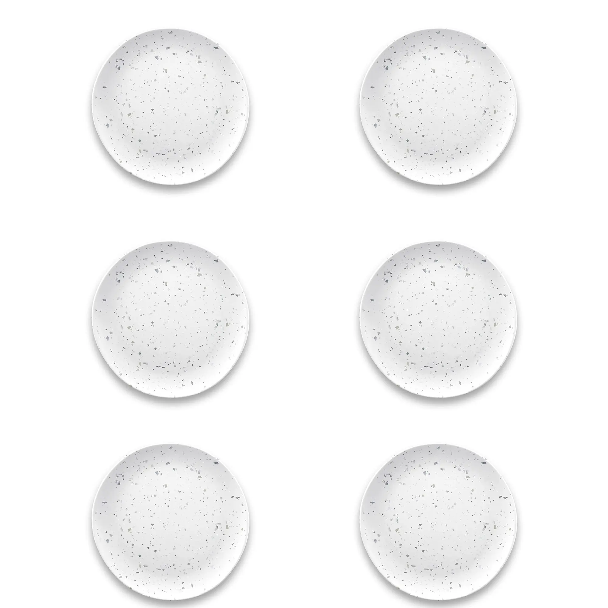 Terrazzo Melamine Salad Plates, Set of 6