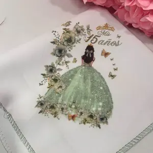 12 Recuerdos Para quinceañera , servilletas 12x12” quincenaera Party Favors Napkisn
