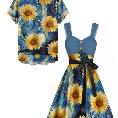 Women Sunflower Dress - TikTok Shop Women Sunflower Dress - TikTok Shop