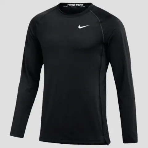 NIKE Pro Men's Training Top, Long Sleeve Slim Fit Gym Shirt with Dri-FIT Technology, Breathable Activewear for Workouts, Breathable Workout Tops, Compression Tops