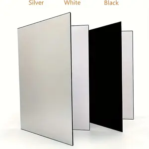 2 Pack A3 Photography Reflector Board Set, Silver Foldable Light Diffusion Panel for Still Life Food Product Photos