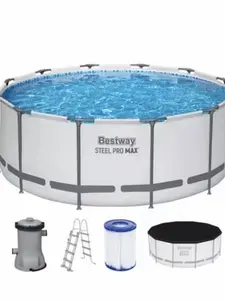 15" × 48" Above Ground Pool Round Frame Outdoor Swimming Pool For Backyard