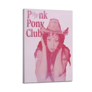 Chappell Roan Pink Pony Club Canvas Painting Oil Painting Wall Art Canvas Poster Decorative Painting Corridor Decoration Home Ornaments Photo