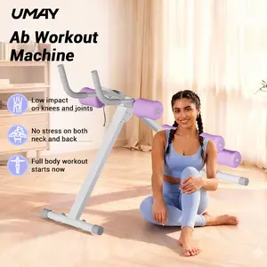 UMAY Ab Trainer, Adjustable Ab Workout Machine for Abs Workout at Home Gym, Foldable Abdominal Trainer for Stomach Workout