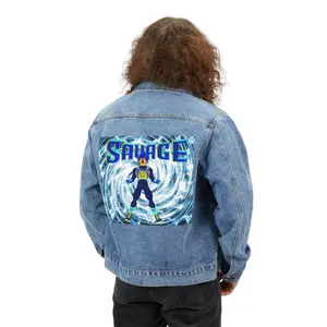 Savage Vegeta  Men's Denim Jacket