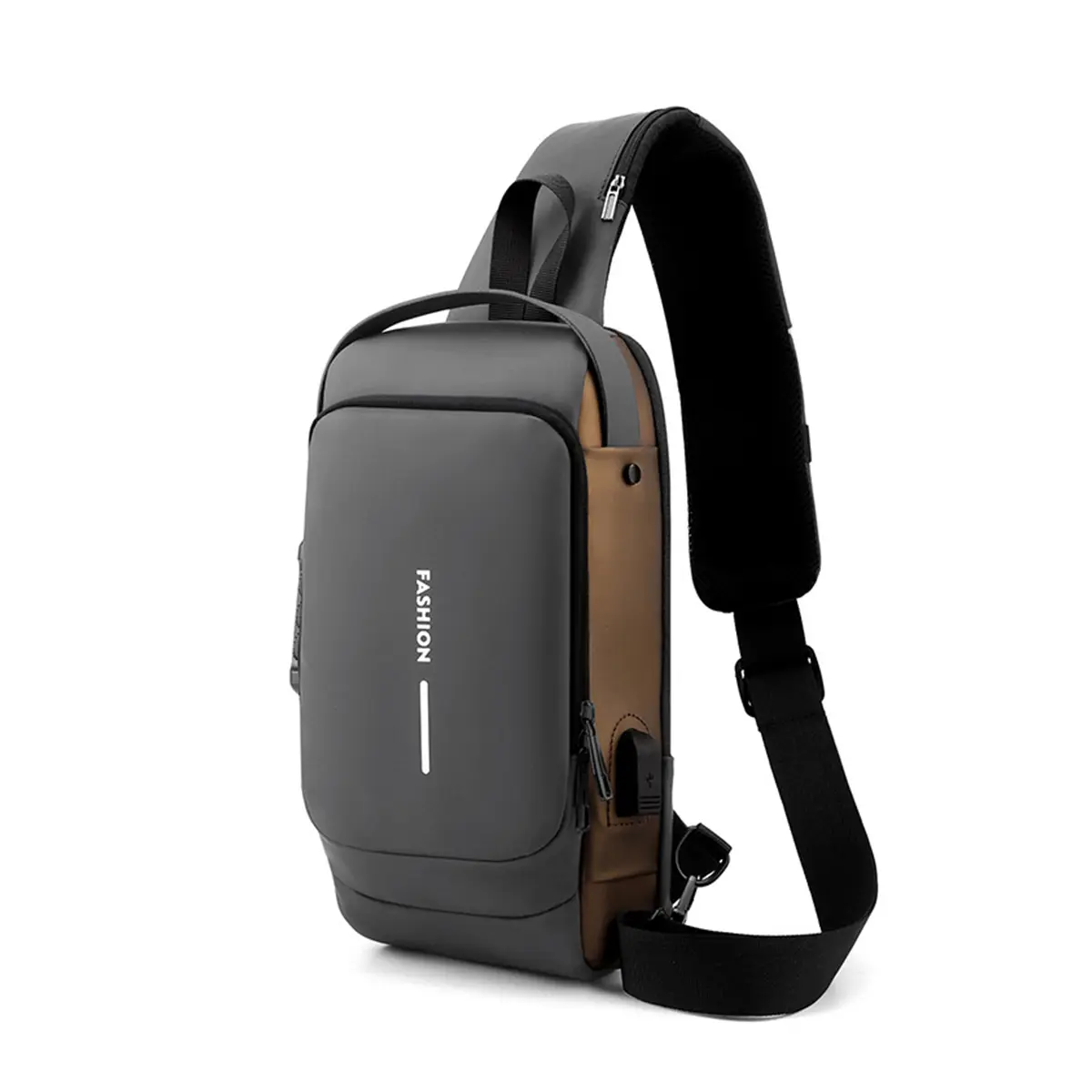 Unisex Anti Theft Backpack,Multi-functional shoulder bag, PU  display picture 3