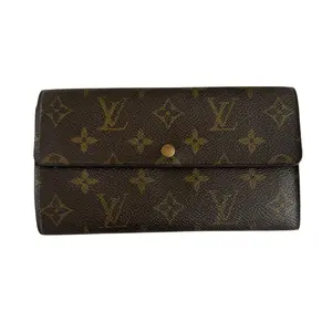 Pre-owned Louis Vuitton Wallet Small Leather Goods monogram long authentic with COA MI0942