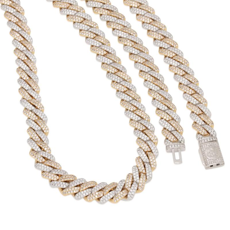 12mm Iced Diamond Cut Miami Cuban Link Chain